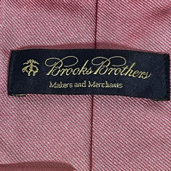 Brooks Brothers Silk Tie Lot 3 Geometric Pink Classic USA Mens Neckties - Picture 8 of 16